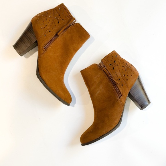 American eagle size zip faux suede ankle boot bootie ❤️ - Picture 4 of 8